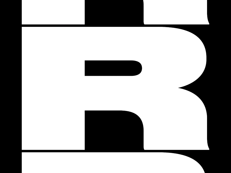 RRR black graphic motion rrr typography