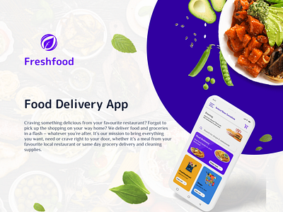 Fresh Food Delivery App app app design branding delivery app design figma food app food delivery app illustration mobile app mobile app design product design restaurant app restaurant food app ui ui design ui ux design uiux design ux design