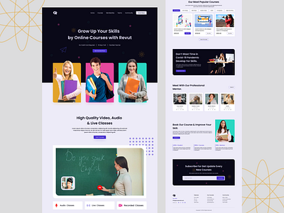 E-Learning New Style Website Landing page design e learning platform ui e learning web design e learning website education web design figma graphic design learning web design online education website product design ui ui design ui ux education web ui ux web design uiux ux