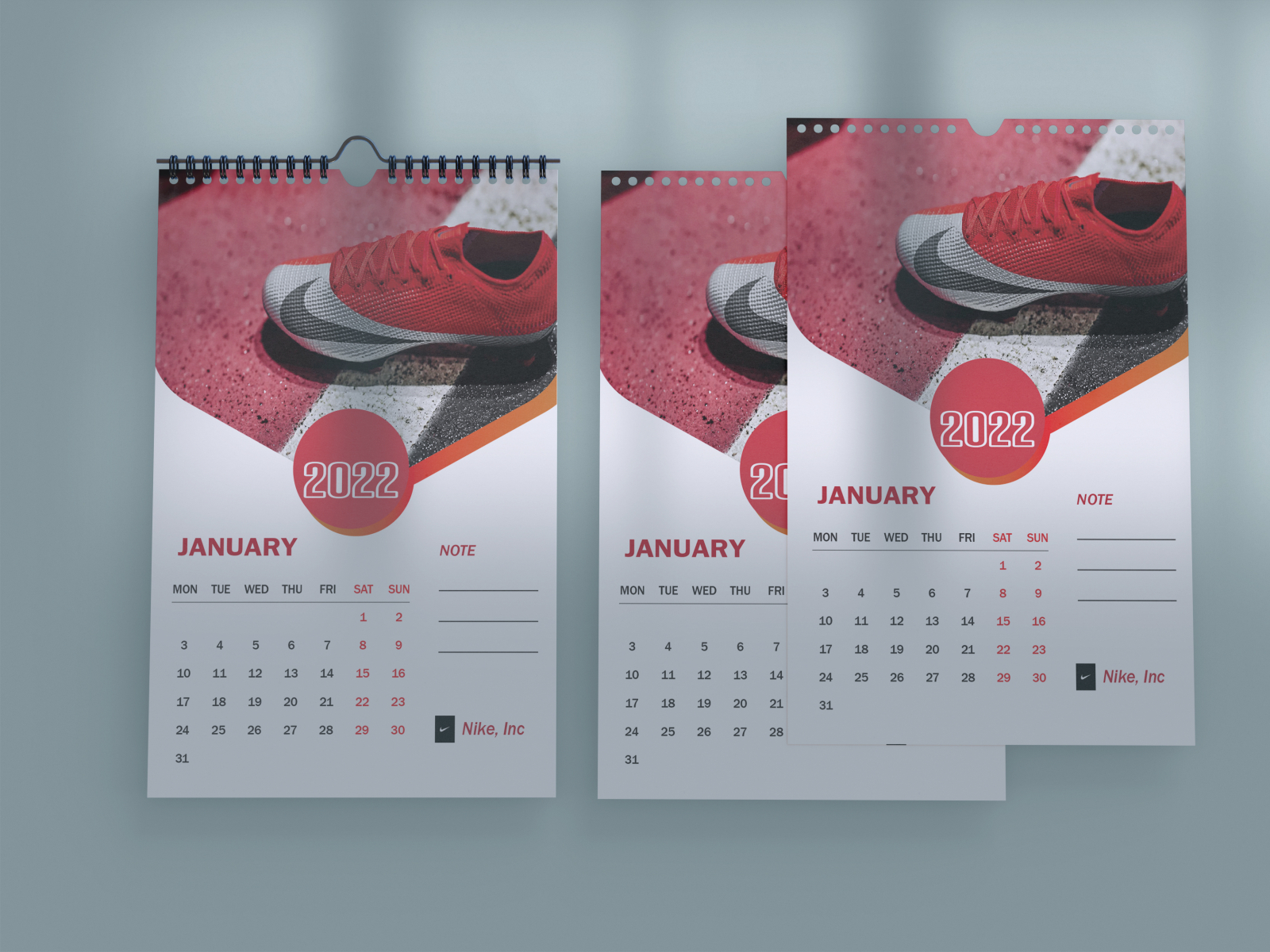 Marchito Sympton En general Nike Calendar Design by Mhabub-A- Khoda on Dribbble