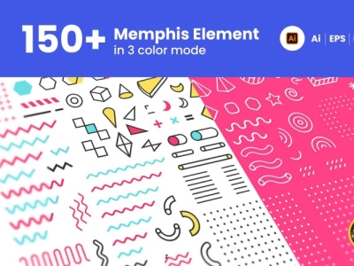 150 Memphis Elements texture