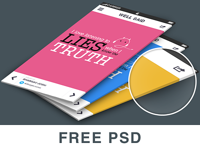 Free 3D Perspective Mockup 3d 3d perspective mockup free free psd gravity effect ios iphone iphone application mockup showcase