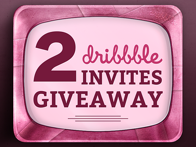 2x Dribbble Invites Giveaway draft dribbble dribbble invite giveaway invitation invite prospect
