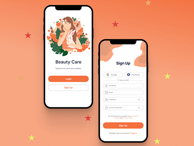 Sign Up Page - Mobile Apps sign up mobile ui design