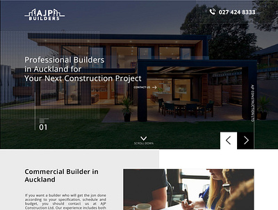 AJP Builders Mockup 1 branding design graphic design illustration typography ui ux