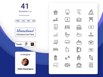 homeland Icon Pack Detail app branding design graphic design illustration logo typography ui ux vector