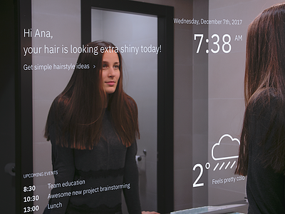 Smart Mirror - UI Challenges S02 photography smart mirror ui challenge weather
