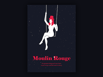 Minimal movie posters #5 - Moulin Rouge minimal moulin movie poster rouge showbiz silhouette tears