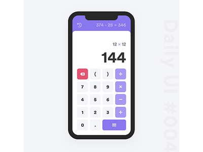 Daily UI #004 - Calculator 004 calculator dailyui dailyui004