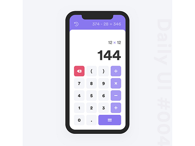 Daily UI #004 - Calculator