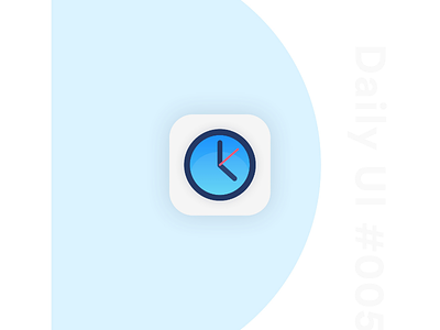 Daily UI #005 - App Icon 005 appicon clockicon dailyui dailyui005 icon