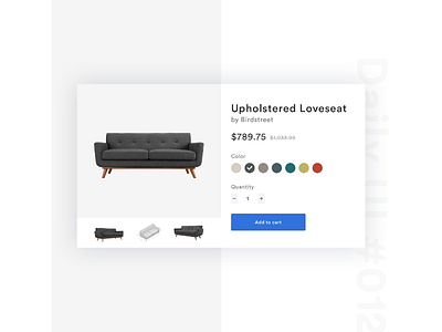 Daily UI #012 - Ecommerce Shop