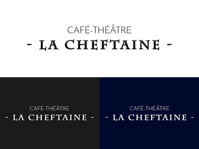 Cafe/Bar Flat Logo - La Cheftaine branding design flat design logo logotype