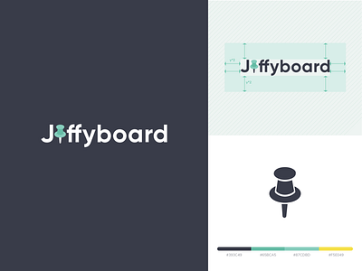 Jiffyboard Logo Design board brand branding clean design icon identity illustration logo logo design logo designs logo mark logomark logos logotype notice notice board pin typography vector