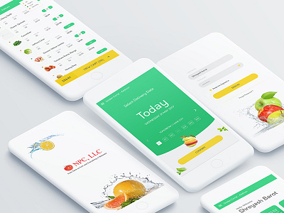 Vegetables Ordering Mobile App android delivery food iphone mobile app mockup online order restaurant ui user interface ux vegetables order