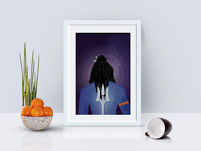 Lord Shiva | illustrations book book cover creative graphics illustrations creative lordshiva frame photoframe shiv
