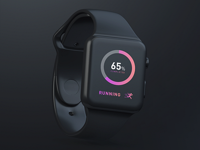 Health & Fitness App for Apple Watch application design fitness health interface iwatch running smartwatch tracker ui ux wristwatch