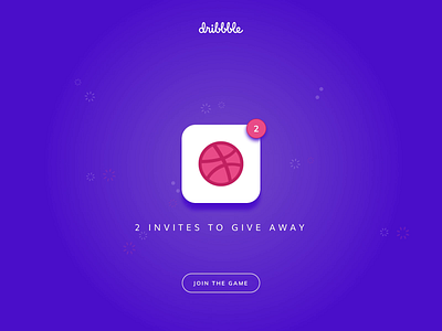 2 Dribbble Invites alert animation clean click colors community design designer draft dribbble dribbble best shot dribbble invites giveaway illustration invite join motion new players smooth