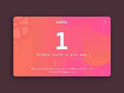 1 Dribbble Invite