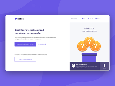 Registered and successful deposit to the account clean deposite design documents illustration interface invest investments kyc stockmarket trade trading ui unlock upload ux vector visual design web website