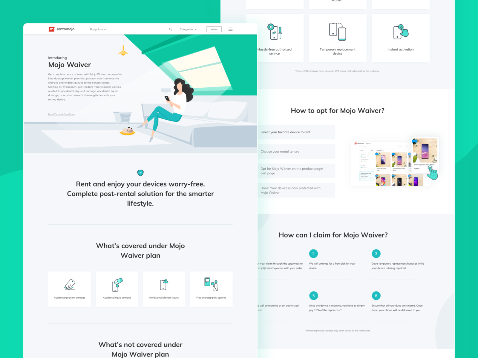 mojo-waiver-landing-page-by-shreyash-barot-for-rentomojo-on-dribbble