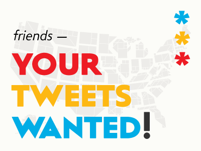 Your Tweets Wanted! design illustration kickstarter maps tangram states tweets