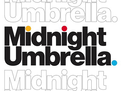 Jaunty Midnight Umbrella branding branding and identity circles design geometry identity illustration logo neue haas grotesk sans typography video