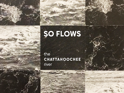 So flows the Chattahoochee river... alabama chattahoochee collage creative south geometry georgia halftone series squares water