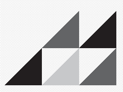 Right Triangle M counterforms geometry grayscale halftone letterform m triangles