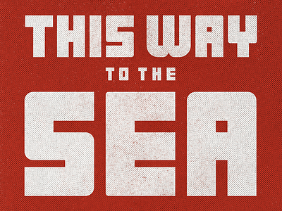 This Way To The Sea 1930s gaspipe gaspipe lettering geometry letterforms typography