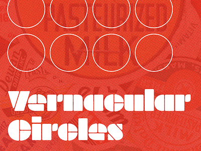 Vernacular Circles Type advertising dairy design milk typeface typography vintage