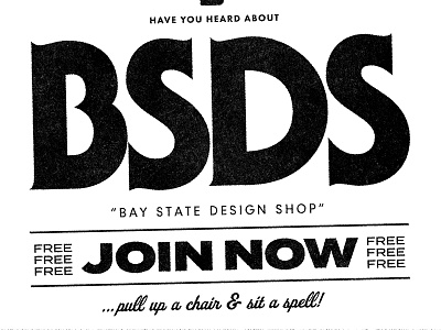 Friendly Bay State Design Shop Propaganda bsds community design fonts friendship texture type typefaces