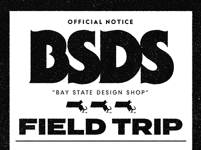 Field Trip! bay state design shop bsds field trip halftone texture type