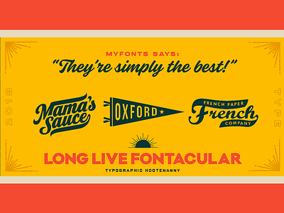 They’re Simply the Best fontacular french paper logo mamas sauce myfonts oxford pennant texture type typography