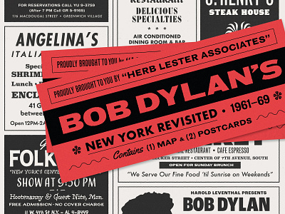 Map Cover Package bob dylan design dylan illustration map music newspaper newsprint texture type typography vintage