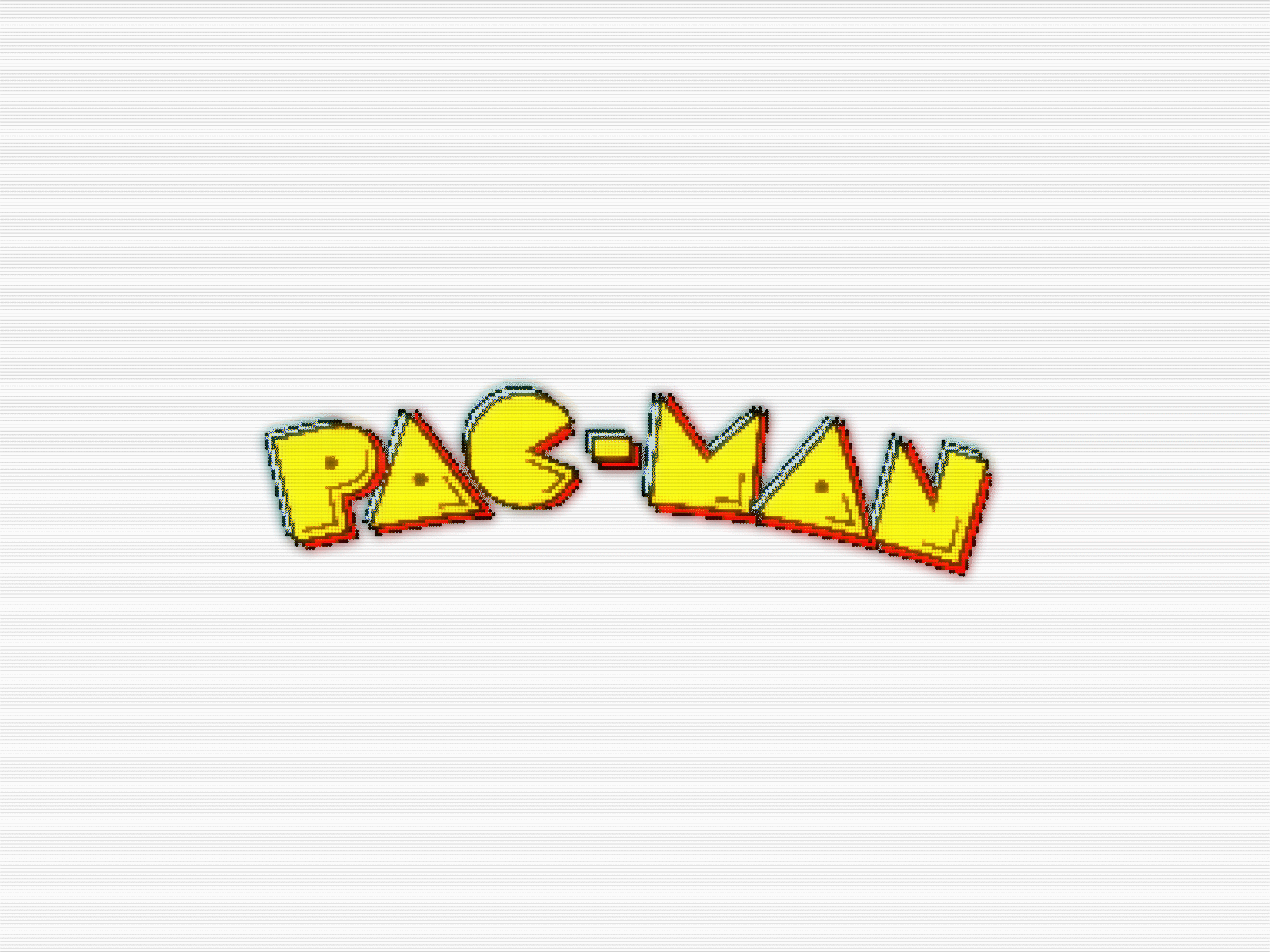 PAC-MAN after effects animation games gif logo motion pacman pixel retro scanlines
