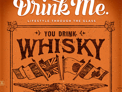 Drink Me Magazine #28 alcohol lettering magazine typography whiskey whisky