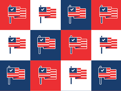 Vote Flag america flag icon vote