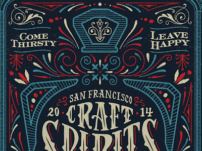 Craft Spirits Carnival 2014 americana carnival craft flourish lettering spirits typography vintage