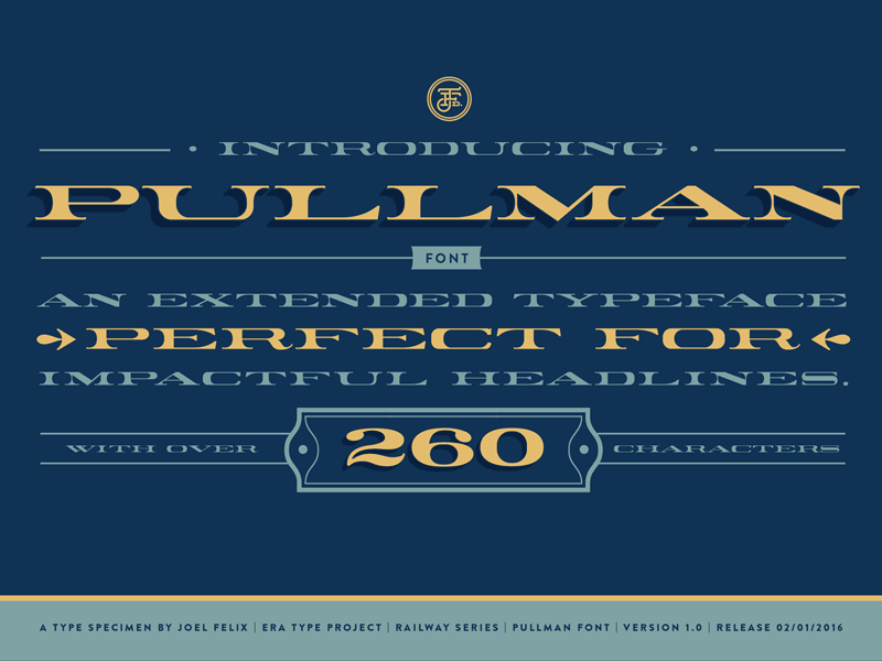 Pullman font pullman railroad signpainter train type typeface typography vintage