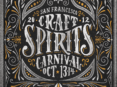 Craft Spirits Carnival carnival hand drawn poster spirits