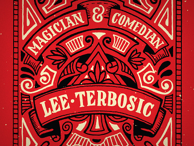 Playing Cards comedy lee terbosic lettering magic poker
