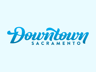 Downtown Logotype lettering script
