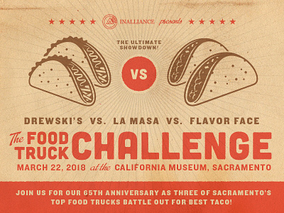 Food Truck Challenge Taco Battle branding challenge design event flyer tacos