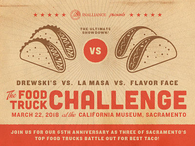 Food Truck Challenge Taco Battle branding challenge design event flyer tacos