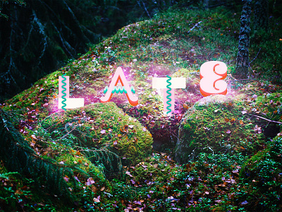 Late font font neon photography retouching typography