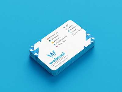 Webtual Technologies - Visiting Card branding business card graphics design ui user experience user interface ux visiting card webtual technologies