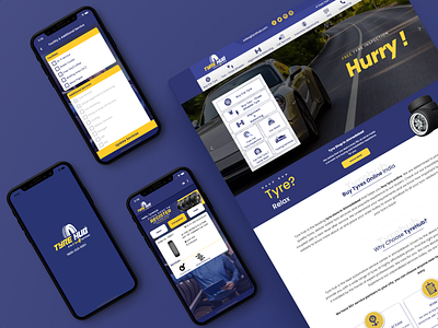 TyreHub mobile app design mobile ui tyre store tyrehub ui webdesign
