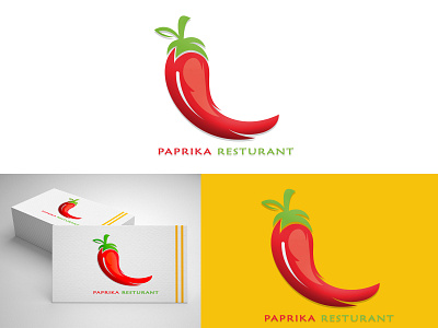 Paprika Restaurant Logo Design