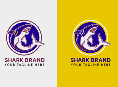 SHARK BRAND LOGO DESIGN branding business logo design designers fiverr freelancer freelancer graphic design illustration logo logo design ui